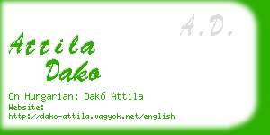 attila dako business card