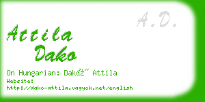 attila dako business card